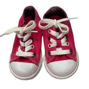 Converse All Star Dark Pink Sneakers. Infant size 4